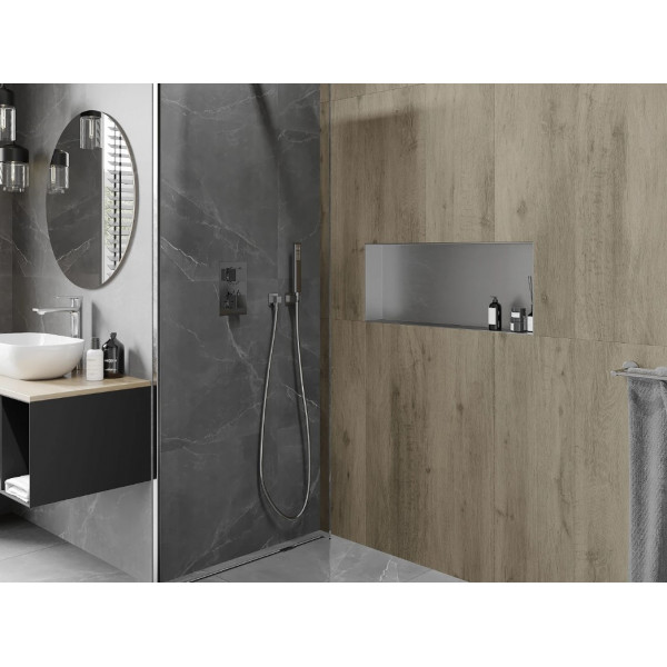 Вбудована полиця MEXEN X-Wall-NR 75 INOX без обідка