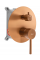 Душевая система REA LUNGO BRUSHED COPPER + BOX скрытого монтажа