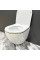 Подвесной унитаз VBI VULCANO WHITE GOLD EDGE