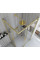 Душевая кабина REA CITY 80х100 BRUSHED GOLD