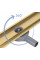 Трап для душа REA NEOX 100 PRO BRUSHED GOLD 2в1 матовое золото