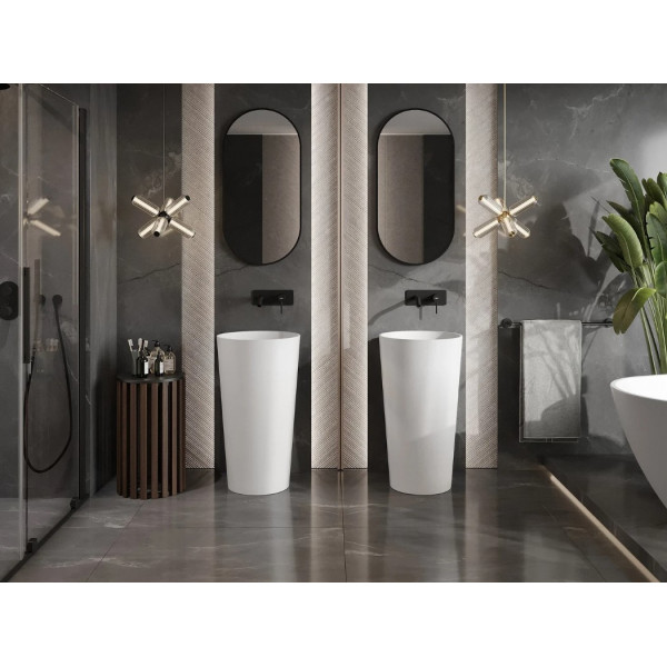 Умивальник (раковина) MEXEN ONYX-3 WHITE MATT підлоговий
