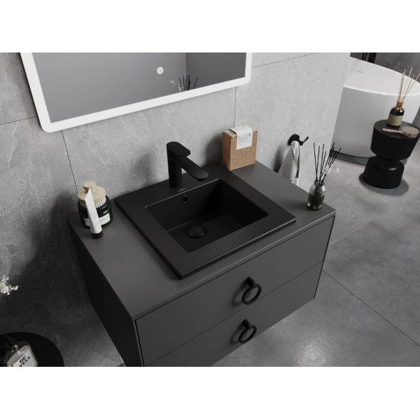 Умивальник (раковина) MEXEN ATENA 41 BLACK MATT врізний чорний