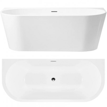 Ванна пристенная REA CAPRI 150х75 WHITE акриловая
