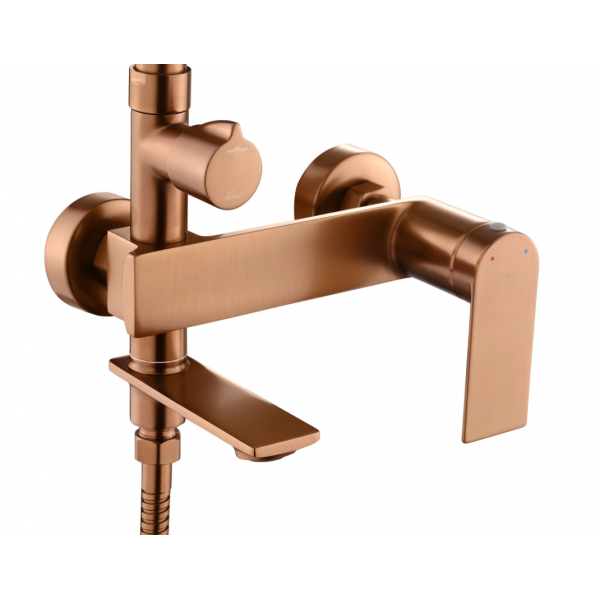 Душевой гарнитур REA STORM BRUSHED COPPER с изливом