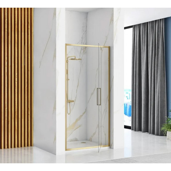 Душевая дверь REA RAPID SWING 90 BRUSHED GOLD