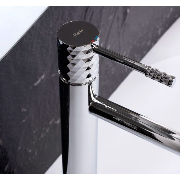 Смеситель для раковины (умывальника) REA LUNGO DIAMOND CHROME высокий