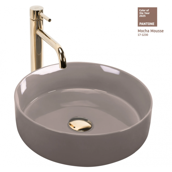 Умывальник (раковина) REA SAMI BEIGE SHINY накладной