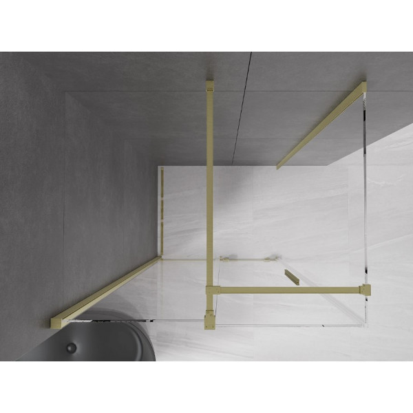 Душова кабіна MEXEN VELAR 90х120 BRUSHED GOLD