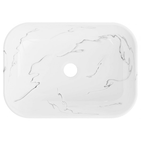 Умивальник (раковина) MEXEN RITA SHINY MARBLE накладний