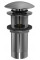 Донний клапан для раковини KOHLMAN CLICK-CLACK GRAPHITE з переливом