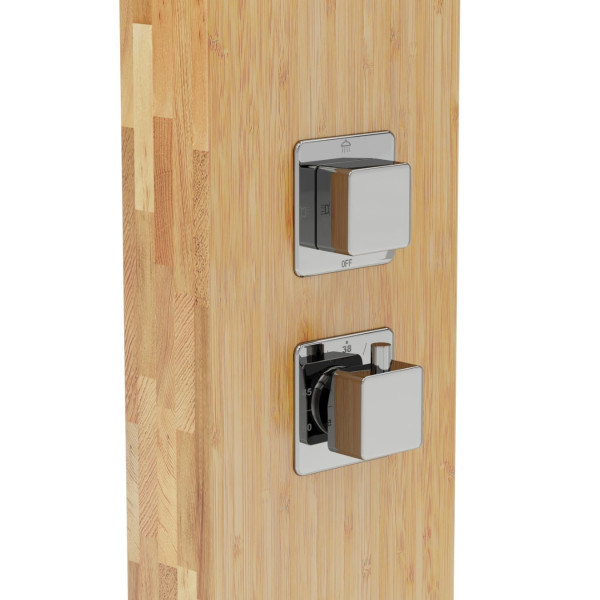 Душова панель CORSAN BAO BAMBOO CHROME з термостатом