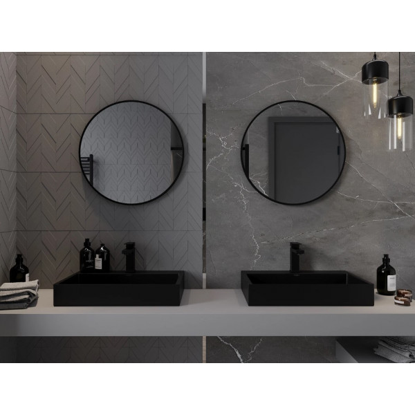 Дзеркало MEXEN LOFT 60 BLACK кругле
