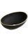 Умивальник (раковина) MEXEN ELZA BLACK GOLD EDGE накладний