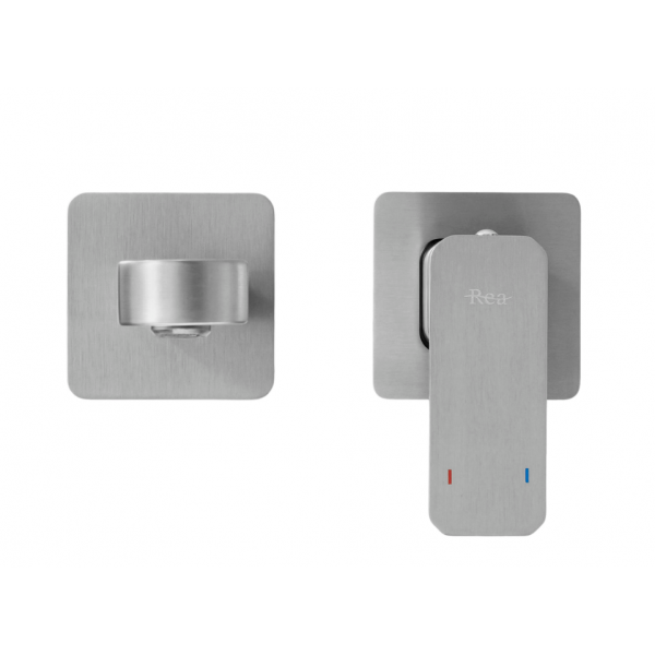Смеситель для раковины REA ARLO NIKIEL BRUSHED + BOX скрытого монтажа