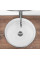 Умывальник (раковина) REA SAMI BRUSHED SILVER WHITE накладной