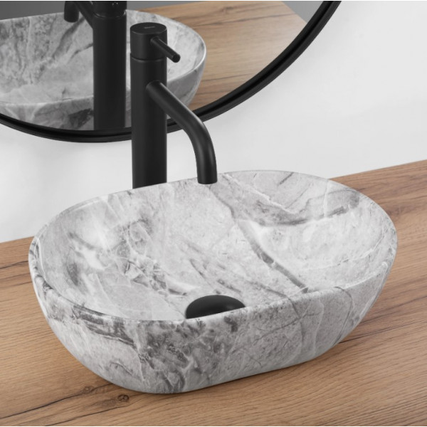 Умывальник (раковина) REA  AMELIA MINI STONE MATT накладной