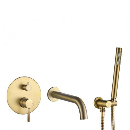 Смеситель для ванны и душа VBI MILANO BRUSHED GOLD скрытого монтажа