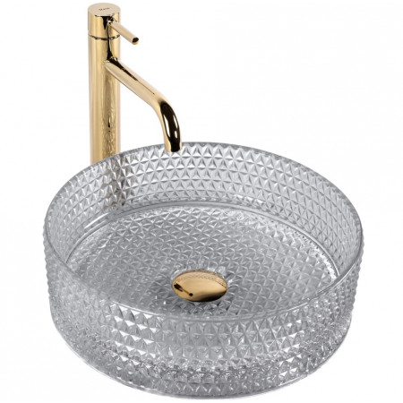 Умывальник (раковина) REA CRISTAL 35 LIGHT GREY накладной