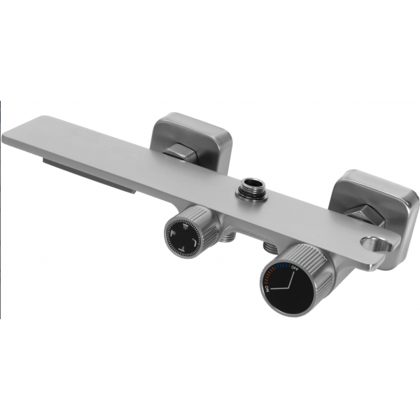 Душевой гарнитур REA HELIX NICKEL BRUSHED матовый никель с изливом *