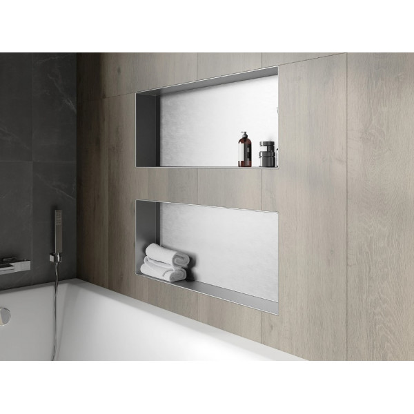 Вбудована полиця MEXEN X-Wall-NR 75 INOX без обідка