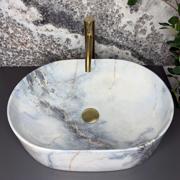 Умывальник (раковина) VBI VERONA 50 GRANIT GLOSSY накладной