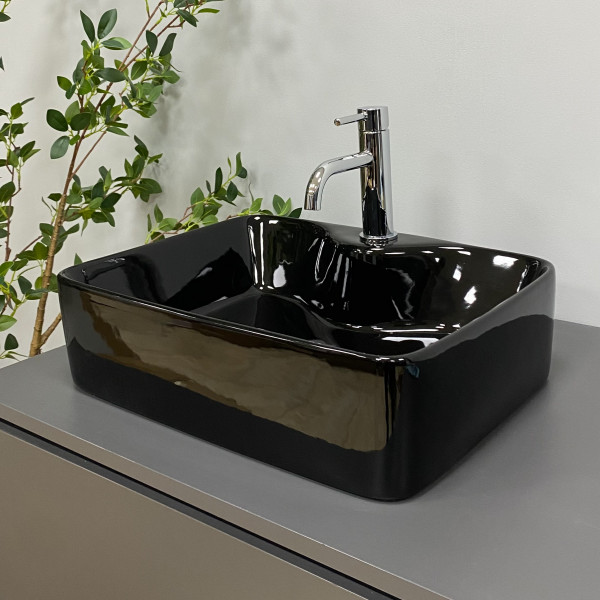 Умывальник (раковина) VBI FORLI BLACK GLOSSY накладной