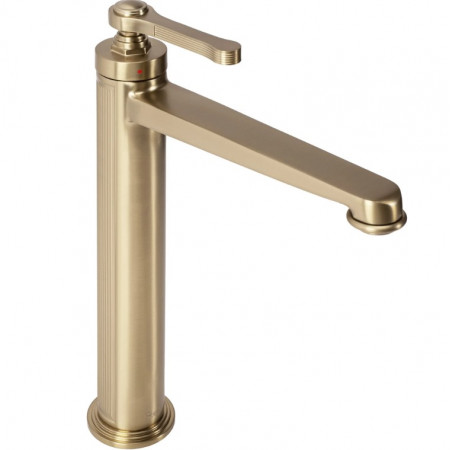 Смеситель для раковины (умывальника) REA MONACO BRUSHED GOLD высокий
