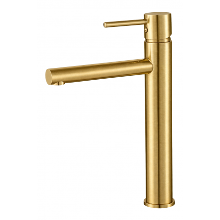 Смеситель для раковины VBI LIRIO BRUSHED GOLD высокий