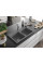 Гранітна кухонна мийка MEXEN HEKTOR GREY + сифон CHROME