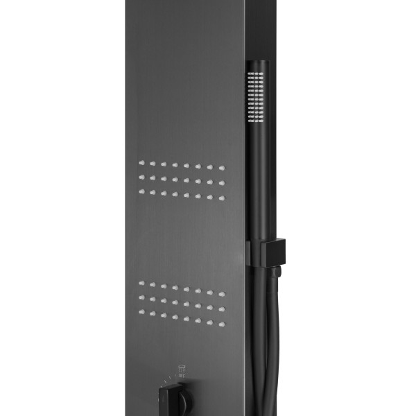 Душова панель CORSAN NEO BLACK з термостатом