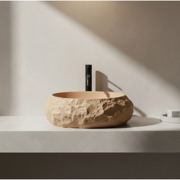 Умывальник (раковина) REA MIKA LIGHT TERRACOTTA MATT накладной