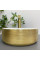 Умывальник (раковина) VBI PRATO BRUSH GOLD WHITE накладной