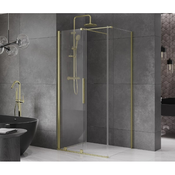 Душова кабіна MEXEN VELAR 100х120 BRUSHED GOLD