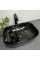 Умывальник (раковина) VBI RAVENNA MARBLE BLACK GLOSSY накладной