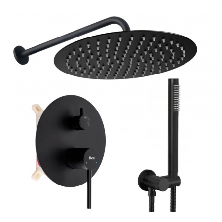 Душевая система REA FOSS CLIF BLACK + BOX скрытого монтажа