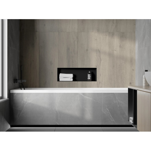 Вбудована полиця MEXEN X-Wall-NR 60x20 BLACK без обідка