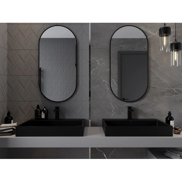 Дзеркало MEXEN LOFT 100x50 BLACK овальне