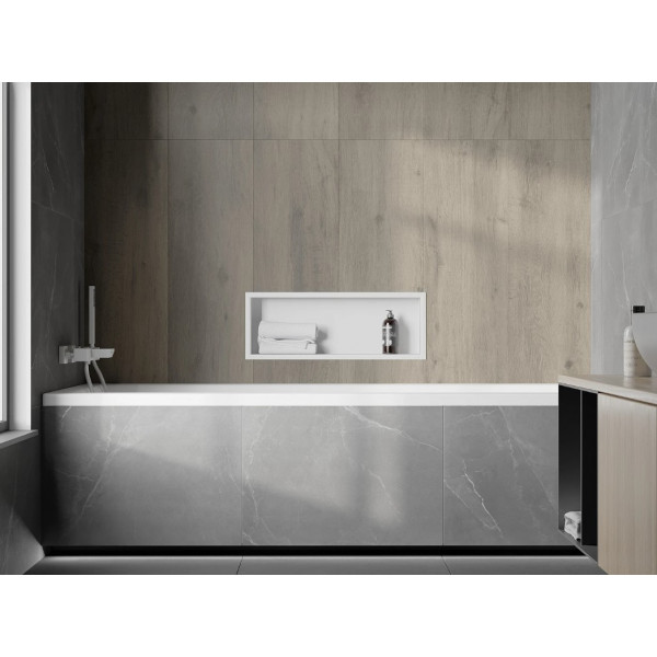 Вбудована полиця MEXEN X-Wall-R 60x20 WHITE з обідком