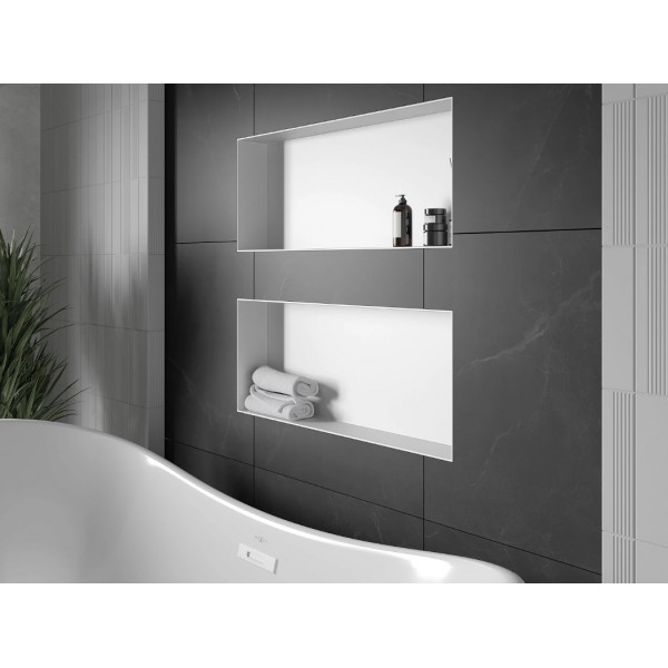 Вбудована полиця MEXEN X-Wall-NR 75 WHITE без обідка