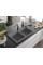 Гранітна кухонна мийка MEXEN HEKTOR GREY + сифон BLACK