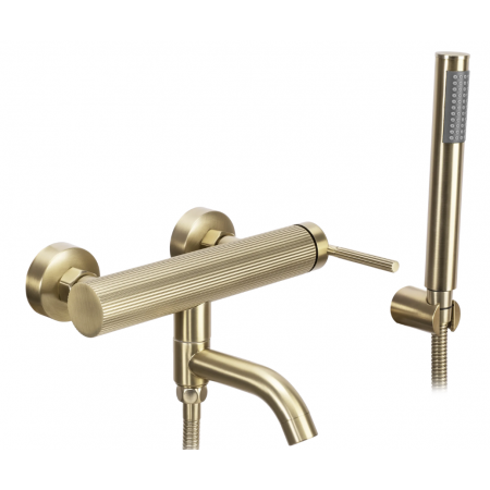 Смеситель для ванны и душа REA ARGON BRUSHED GOLD с изливом