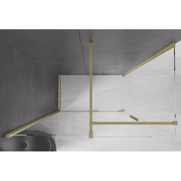 Душова кабіна MEXEN VELAR 160х70 BRUSHED GOLD