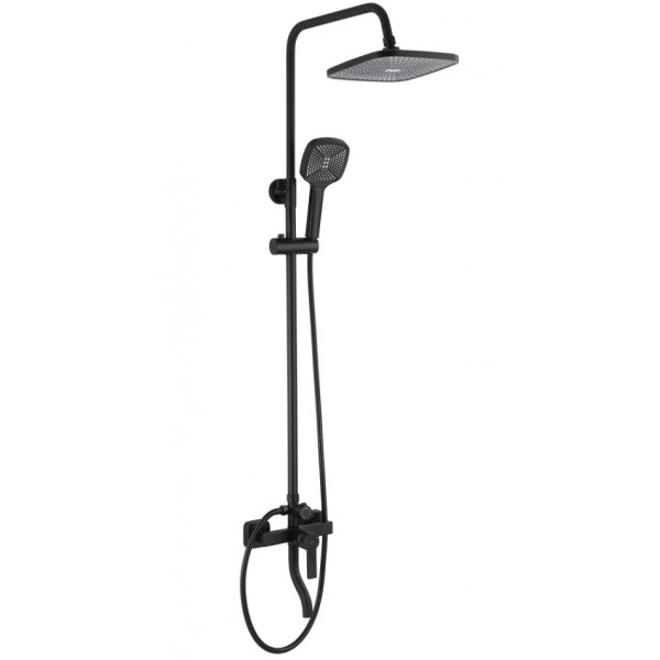 Душевой гарнитур REA ARGUS BLACK черный с изливом