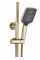 Душевой гарнтитур REA JOE BRUSHED GOLD с изливом