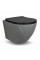 Подвесной унитаз VBI VULCANO GREY STONE MATT TORNADO
