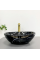 Умывальник (раковина) VBI PARMA BLACK STONE GLOSSY накладной