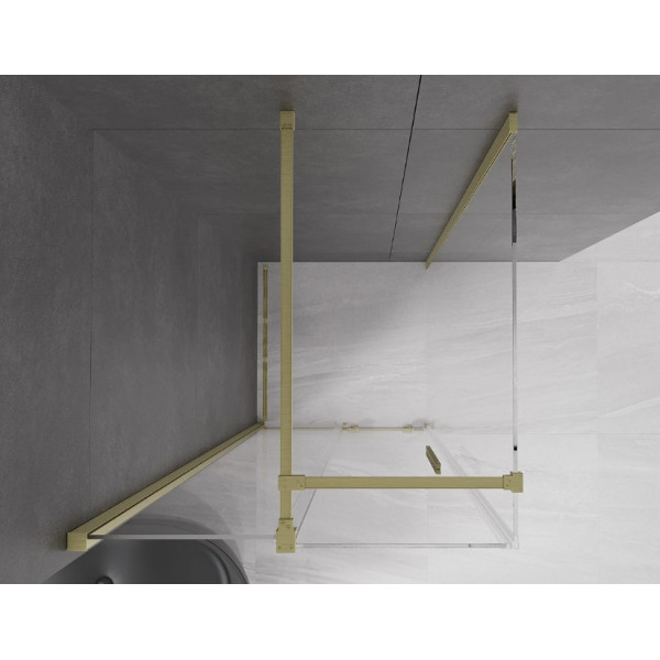 Душова кабіна MEXEN VELAR 90х90 BRUSHED GOLD