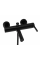 Смеситель для ванны REA PIXEL BLACK с изливом