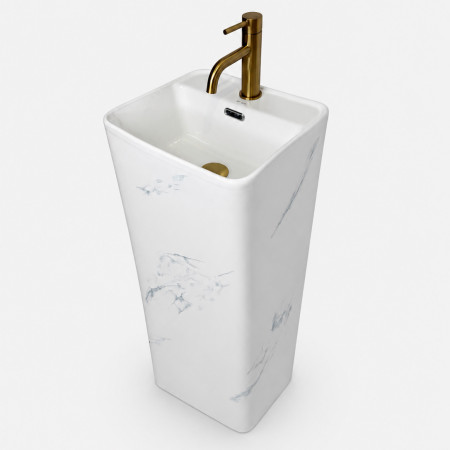 Умывальник (раковина) VBI LACENO MARBLE NATURE напольный
